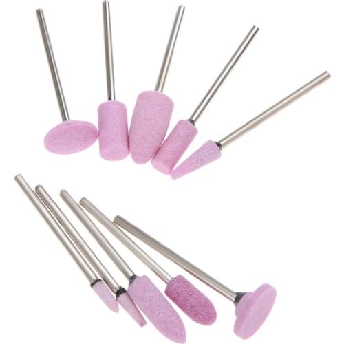 10Pc 2.35mm Shank Buffing Polishing Grinding Head Wheel For Grinder Rotary Tool For Polishing Grinding Engrave Glasses,stones