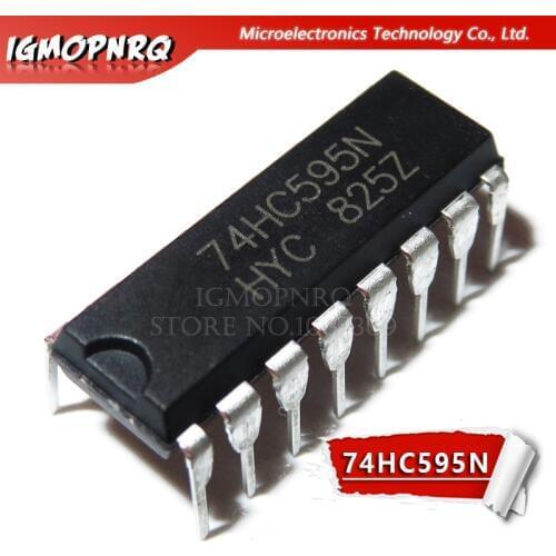 10pcs SN74HC595N SN74HC595 74HC595N 74HC595 DIP-16 Counter Shift Registers Tri-State 8-Bit new original