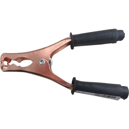 Free shipping 2pc/lot Copper Plated Insulated Car Battery Clips Alligator Clamps Car Clip Clamps Black Color