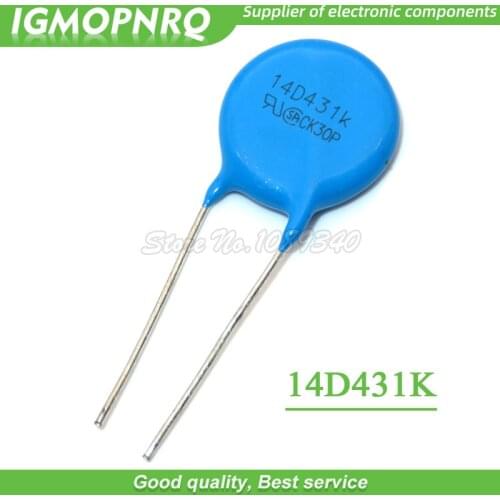 20pcs varistor 14D431K 430V piezoresistor 14D431 IGMOPNRQ