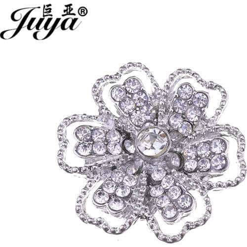 3pcs 29mm Filigree Flower Shape Crystal Bracelet Necklace Connectors for Jewelry Making DIY Accessories Handmade Findings