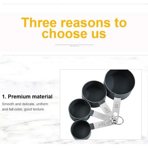 4/8/10Pcs Flour Cup Measuring Measuring Baking Multi Steel Purpos Handle Cake Baking Purpos Kitchen Gadget Teaspoon Coffee Sugar