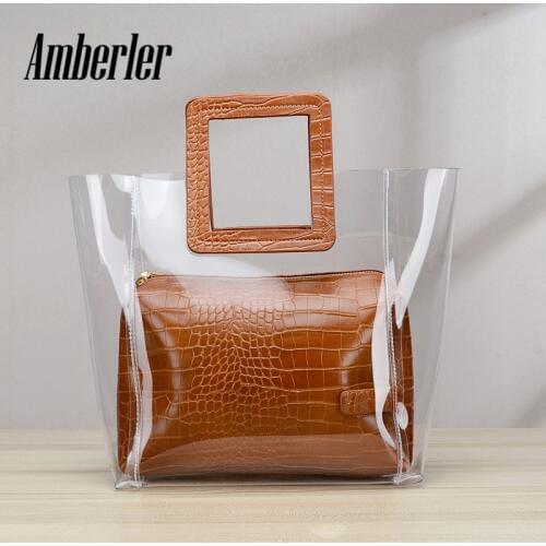 Женские прозрачные сумки Amberler China At AliExpress