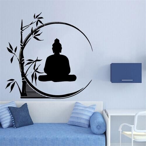 Buddha Cartoon Wall Sticker Wall Decals Home Decor For Living Room Kids Room Decoration Wall Decor Sticker Murals ph176