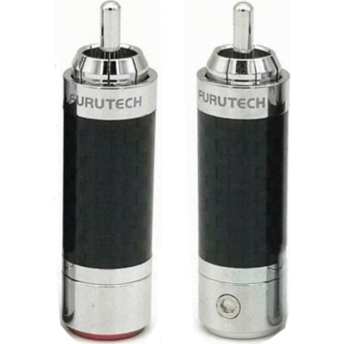 FURUTECH CF-102(R) Carbon Fiber High-End Grade RCA Plug HIFI Audio Plug Demagnetization Handle