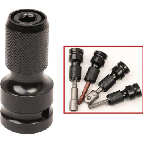 1/2" Inch Drive Power Impact Wrench 1/4" Hex Shank Socket Adapter Quick Release Chuck Converter for Cordless Electric Wrench
