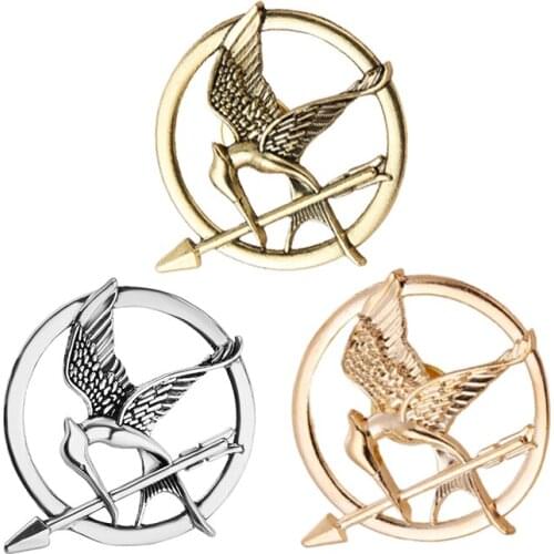 Hunger Game Mockingbird Retro Mockingbird Retro Punk Brooch Alloy Jewelry Badge Best Friend Gift Brooch Wholesale 3 Colors