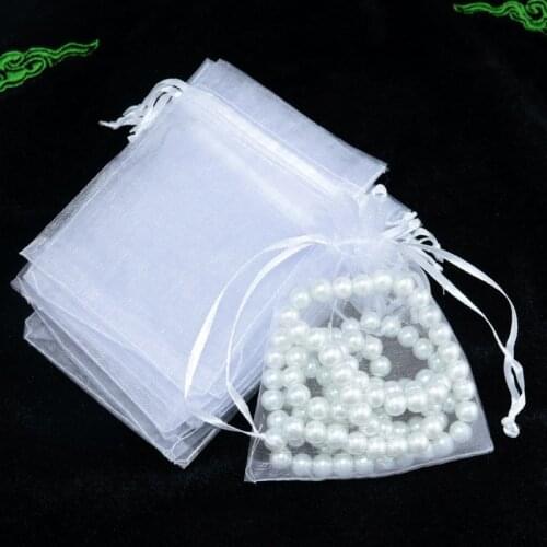 Hot sale 100 pcs/lot (17x23 cm) Jewelry Gift Organza Bags Wedding Candy Pouches Party Decoration Crafts Pack Festive Supplies