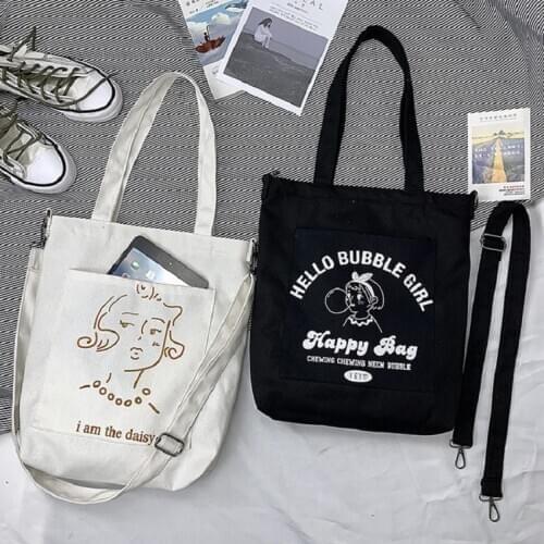 Fashion Fold Over Women Messenger Bags Canvas Shoulder Bags 2020 New Arrival Zipper Female Students Girls School Handbags