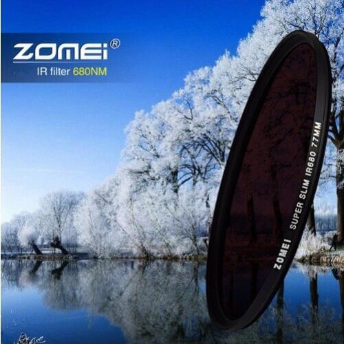 Zomei Infrared IR filter 680nm 720nm 760nm 850nm 950nm IR filter 37mm 49mm 52mm 58mm 67mm 72mm 82mm for SLR DSLR camera lens