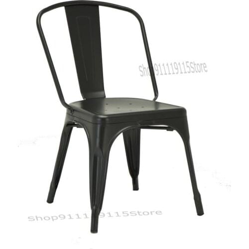 Custom Widened And Enlarged Iron Chair Simple Dining Chair Iron Industrial Wind Metal Loft Chair High Grade Fashion Personalized