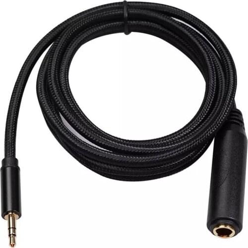 3.5mm Male To 6.35mm Female Cable Gold Plated Connector Stereo Audio Adapter Cord for Headphones Amplifier Guitar Phone PC