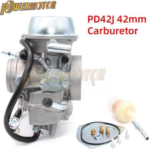 Motorcycle Carburetor Pd42J 42mm Carb Vacuum Case For Yamaha Grizzly 600 660 YFM600 & Raptor 660 ATV UTV For Hisun 700cc Motor
