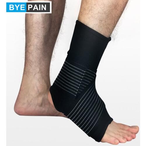 1Pcs Compression Ankle Support Brace, Elasticity Adjustment Protection Foot Bandage, Sprain Prevention Sport Fitness Guard Band