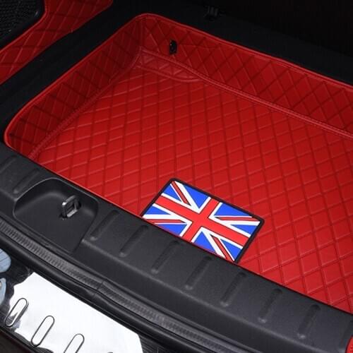 Car Trunk Mat Bottom Pad Waterproof PU Leather For Mini Cooper F54 F55 F56 F60 R60 Interior Accessories Protection Cover