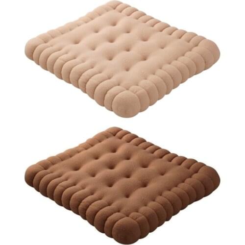 Creative Soft Biscuit Shape Cushion Classical Pillow Chair Car Seat Decoration Cookie Tatami Cushion Sofa Household Goods
