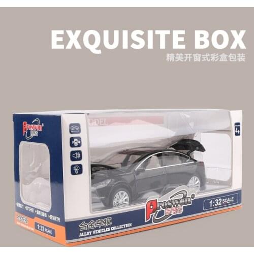 Tesla Modle3 Car Model Boy Collection Podcast 1:32 alloy car model childrens toy car boys can't refuse the gift of electric car