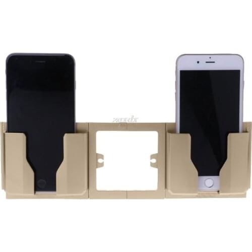 Fashion Wall Shelf Stand Mount Support Wall Phone Holder Home Charging Storage Box Stand Bracket Mobile Phone Holder Whosale