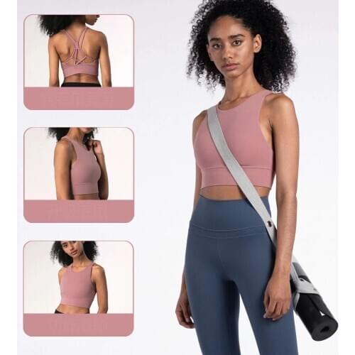 Fashion Sports Bra Padded High Impact Support High Quality Women Gym Tank Top Push Up Underwear Bra Fitness Workout Vest 2020