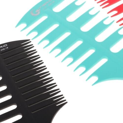 4-Set Plastic Comb for Womens Mens Hair Styling Coloring Weaving Highlighting