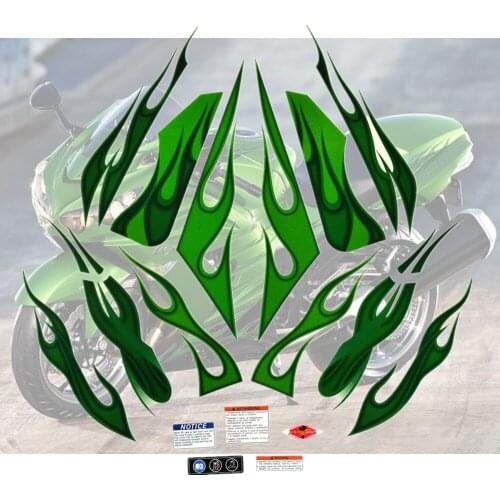 Motorcycle For Kawasaki NinjaZX14R 12-13 Ninja ZX 14R 2012-2013 ZX14R Sticker Full Kit Applique High Quality Whole Vehicle Decal