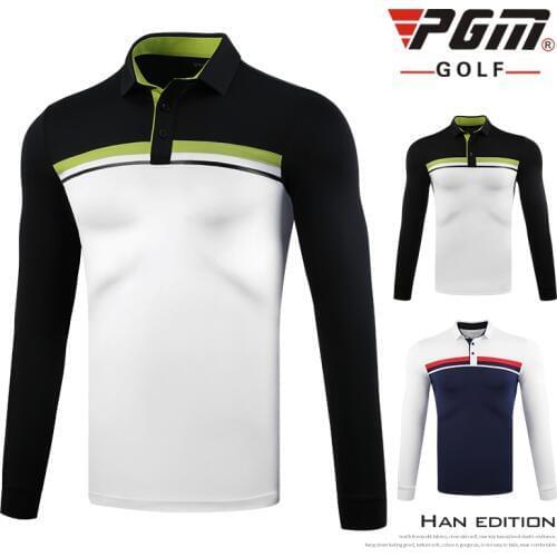 2020 New PGM Golf Shirt Spring Autumn Full Sleeve T-shirts Breathable Warm Golf Sports Shirt Anti-pilling Golf Sportswear Tops