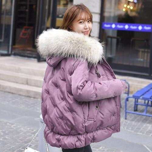 New Plus Size 3XL Thick Hooded Parkas Down Cotton Winter Jacket Women Parka Fur Collar Warm Coat Women Outerwear HK151
