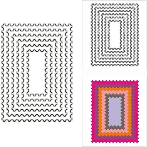 New Nesting Inverted Rectangles Tag 2020 Metal Cutting Dies for DIY Scrapbooking and Card Making Decor Embossing Craft No Stamps