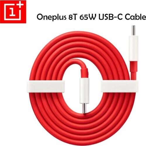 Original Oneplus 65W PD Quick Charger Cable Dual USB-C Type C USB Cable For OnePlus 1+ 8 8T 7 7t Pro 6 6T 5 5T Nord N10 N100