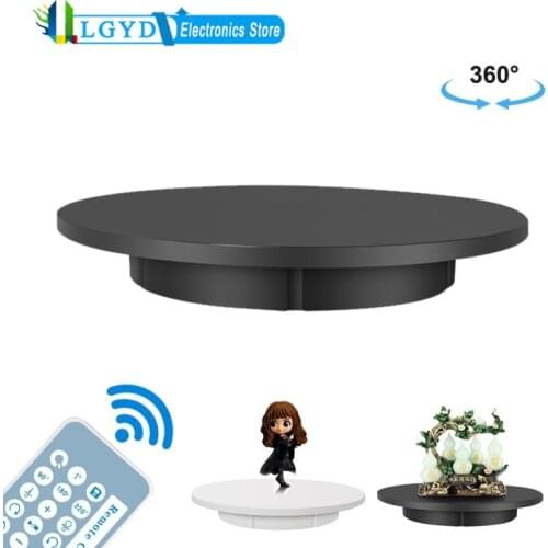 42cm USB Electric Rotating Turntable Remote Control Display Stand Photography Video Shooting Props Turntable,Load:100kg,US Plug