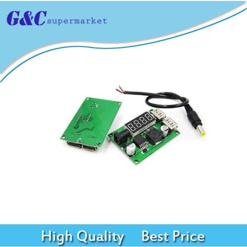 Dual USB DC-DC 12V/24V/36V to 5V 3A Max Step Down Buck Converter Voltmeter Module For Car Automatic diy electronics