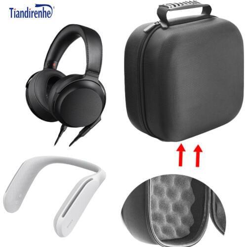 Head-mounted HIFI portable speaker headset protection bag earbud case for Sony MDR-Z7M2 SRS-WS1 storage bag earphone accessories