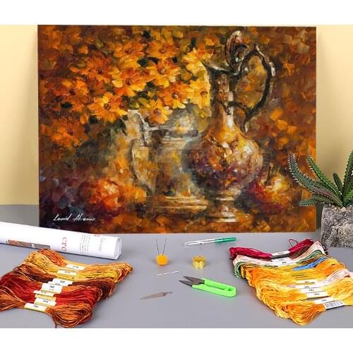 Lost In Time Pre-Printed 11CT Cross Stitch Embroidery Patterns DMC Threads Painting Knitting Handmade Handicraft Design