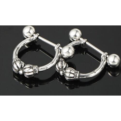 Simple Korean Stainless Steel Earrings Mens Jewelry Punk Rock Geometric Earrings Crown Earrings Fashion Gifts