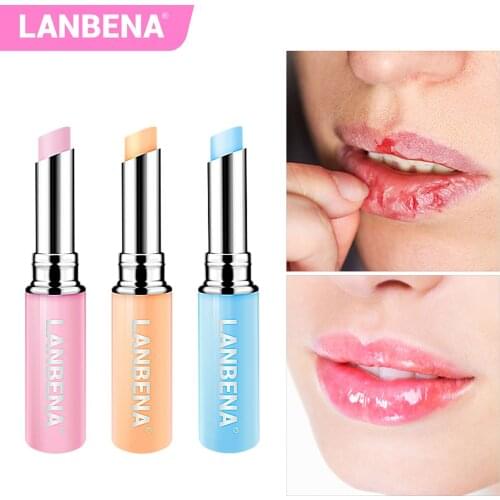 LANBENA Rose Lip Balm Natural Extract Lipstick Fade Lines Nourishing Moisture Lips Care Relieve Dryness Long Lasting Daily Use