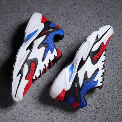 Sports Casual Shoes Male Sneakers Casual Shoes Men Fashion For Light Breathable Black White Trainers Spring Mesh Solid Knitting