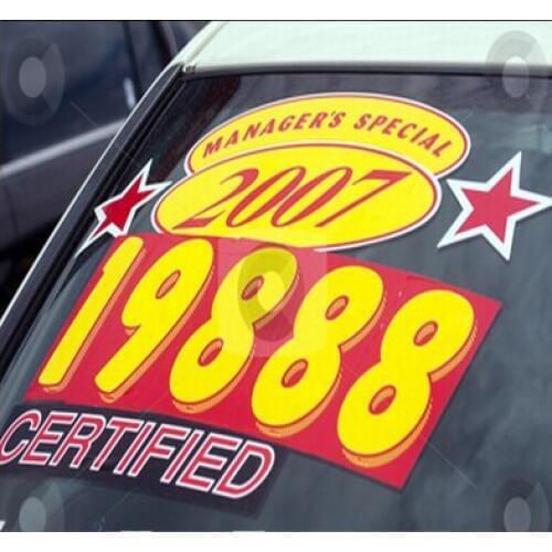 Sticker printing hot sales cheap car stickers low price PET Decal Sticker Wall,Window Sticker Decal