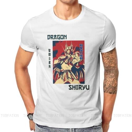 Saint Seiya Knights of the Zodiac Cosmo Athena Anime TShirt for Men Pretty Girl Shiryu Leisure Sweatshirts T Shirt Novelty Loose