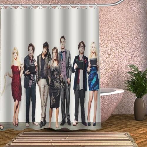 The Big Bang Theory Shower Curtain Eco-friendly Modern Fabric polyester Custom Bath Curtains Home Decor Curtains