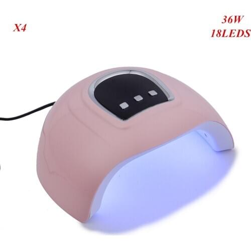 36W LED UV Lamp Nails Dryer USB 18pcs LEDs With 30s/60s/90s Timer LCD Display Curing All Gel Polish Nail Art Tools For Manicure