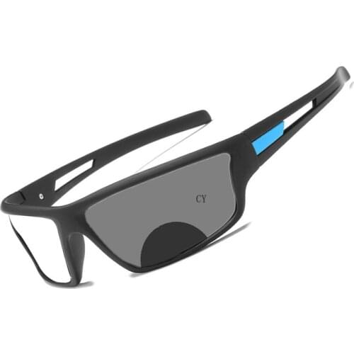 Outdoor photochromic Bifocal Reading Glasses Multifocal Near Far Presbyopic Glasses for Men Sport driving sunglasses UV400 FML