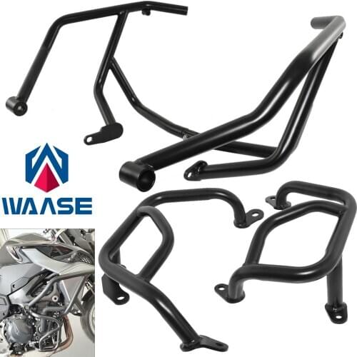 Waase Motorcycle Upper + Lower Engine Guard Crash Bar Tank Bumper Fairing Protector For BMW F900R F900XR F 900 R XR 2019-2021