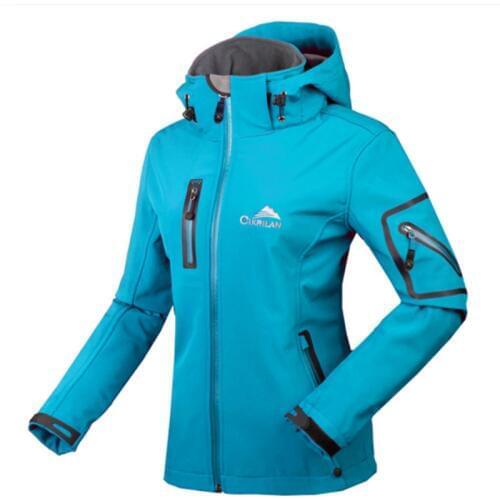 Good Quality Female Cycling or Mountain Climbing Jacket Soft Shell Jacket for Women Outdoor Hiking or Camping Coat Breathable