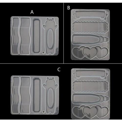 Quicksand Hairpin Resin Casting Mould Resin Shaker Barrette Hair Clip Molds Kit F3MD
