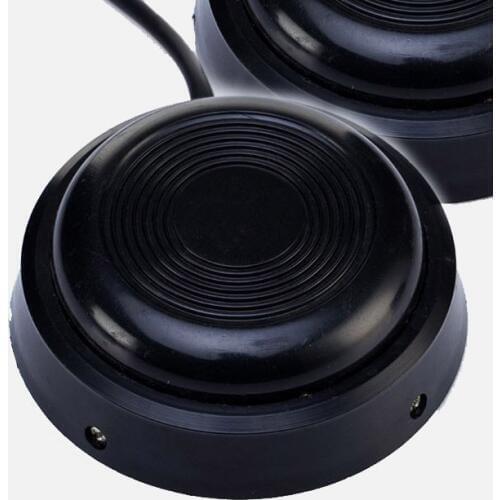 1PCS Black Round 360 Star Tattoo Machine Footswitch Foot Pedal Controller Power Supply