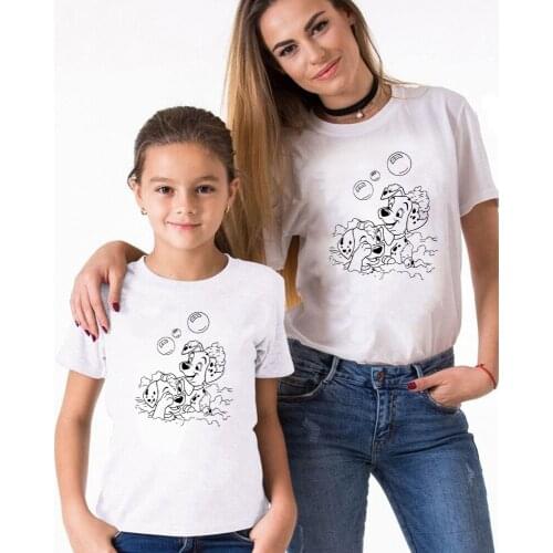101Dalmat Print Love Gift Family Look Mother Daughter Clothes Family Matching Clothes Baby Boy Clothes Daddy T Shirt