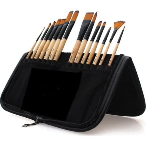 14 pcs Professional Paint Brushes Different Shape Nylon Hair For Acrylic Oil watercolor brush set Art Supplies for painting