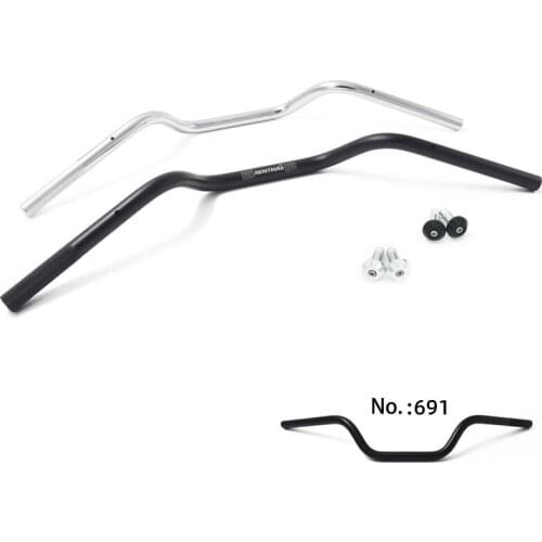 710mm 22MM Universal vintage motorcycle aluminum alloy handlebar tubes with balance block