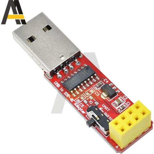 CH340 USB to ESP8266 ESP-01/01S Adapter 4.5V-5.5V Wifi Converter Programmer Module for Arduino Smart Home Wireless Control