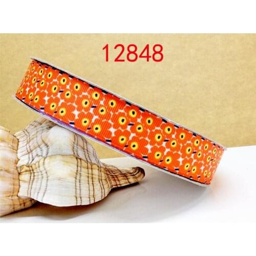 Free shipping 50 yard per size printed grosgrain ribbon 12848